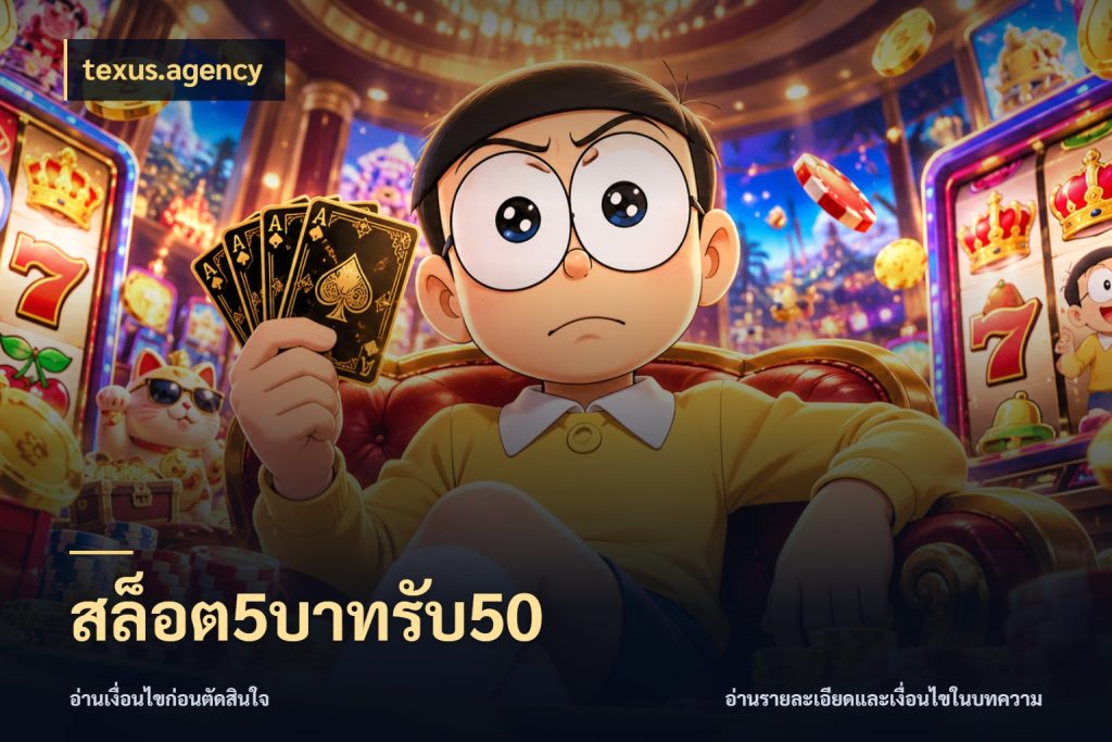 สล็อต5บาทรับ50 เครดิตกับรูปแบบโปรที่ตรงใจ กับ texus.agency