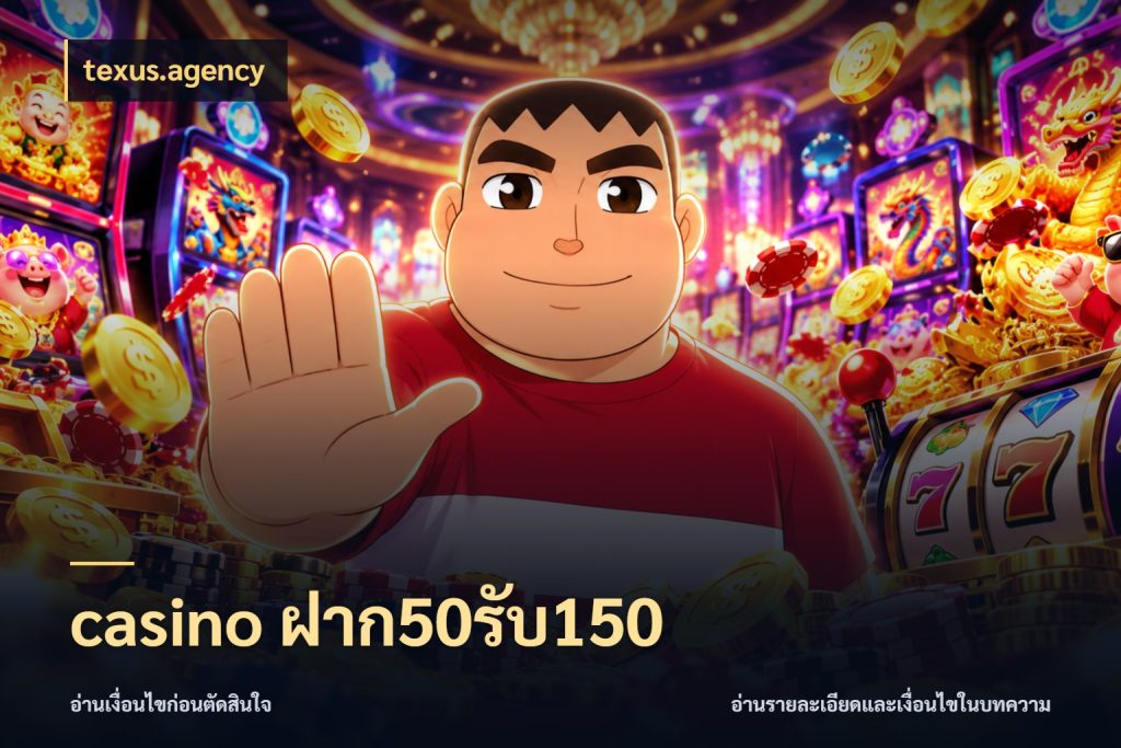 casino ฝาก50รับ150 จับคู่โบนัสกับสไตล์เกมที่ชอบ ในมุม texus.agency