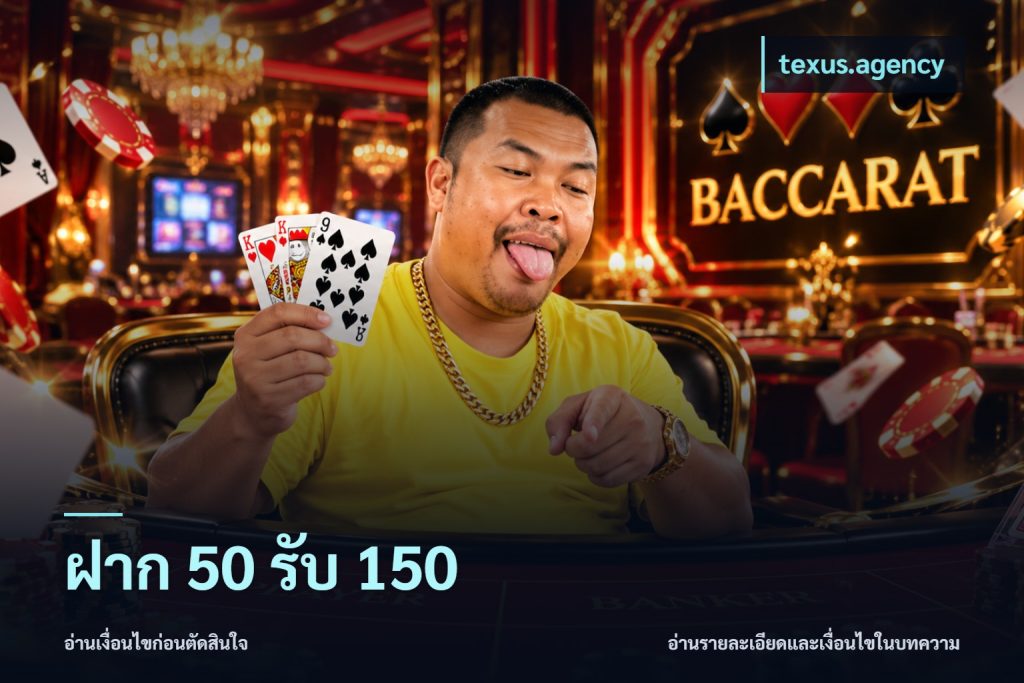 ฝาก 50 รับ 150