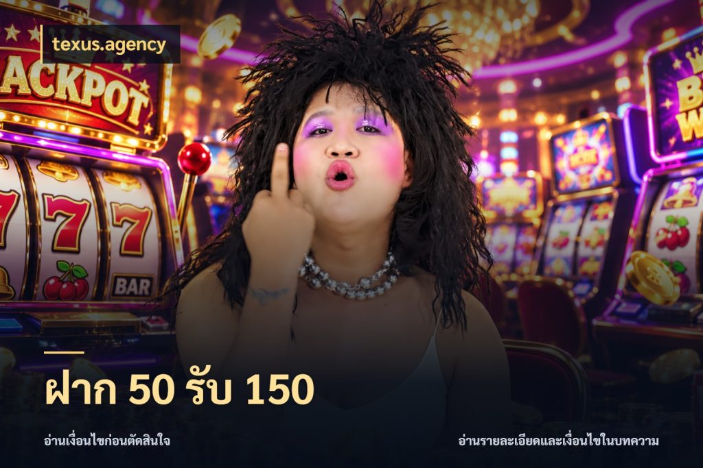 ฝาก 50 รับ 150 จุดเด่นของเครดิตที่คนชอบเกมอยากรู้ ในมุม texus.agency