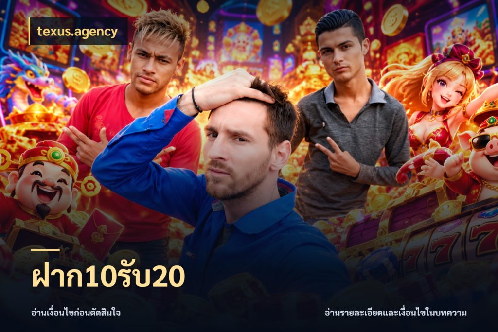 ฝาก10รับ20 เครดิตกับรูปแบบโปรที่ตรงใจ ในมุม texus.agency