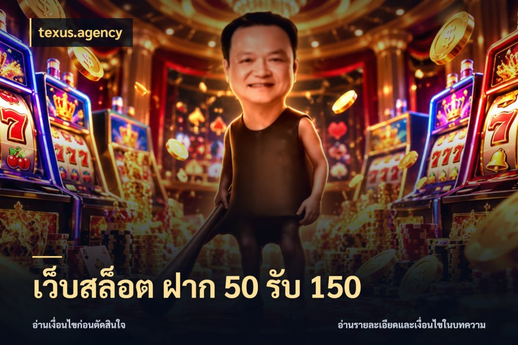 เว็บสล็อต ฝาก 50 รับ 150 texus.agency จุดเด่นของเครดิตที่คนชอบเกมอยากรู้