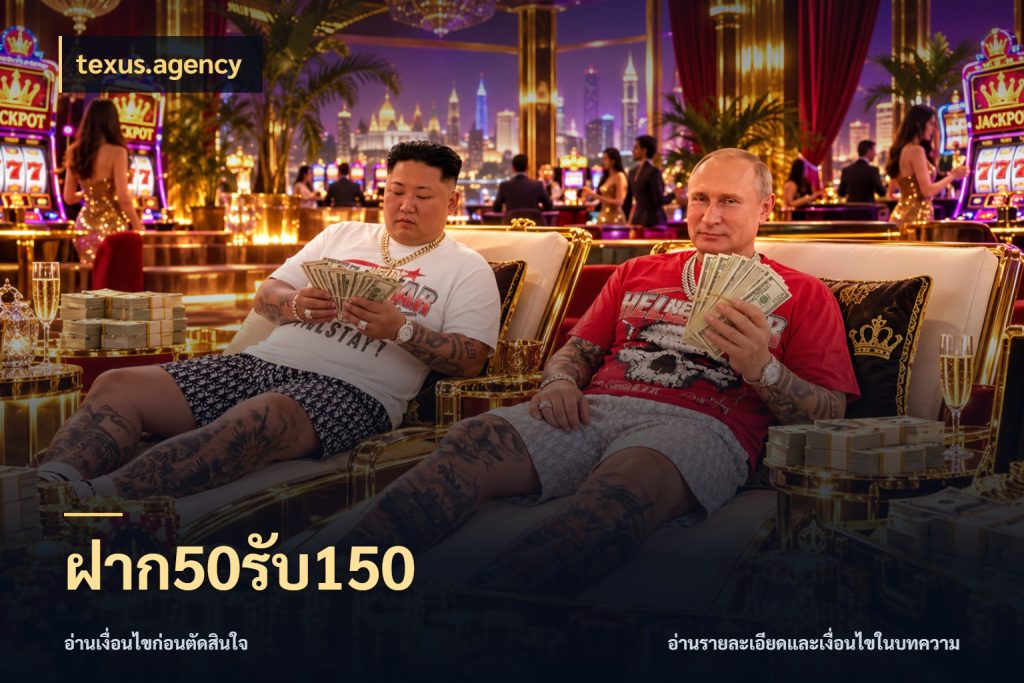 ฝาก50รับ150 รูปแบบโบนัสกับสิทธิ์ของสายเกม กับ texus.agency